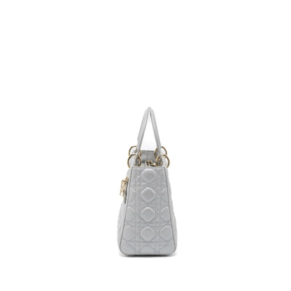 Dior Medium Lady Dior Lambskin Grey