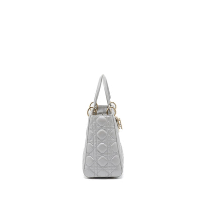 Dior Medium Lady Dior Lambskin Grey