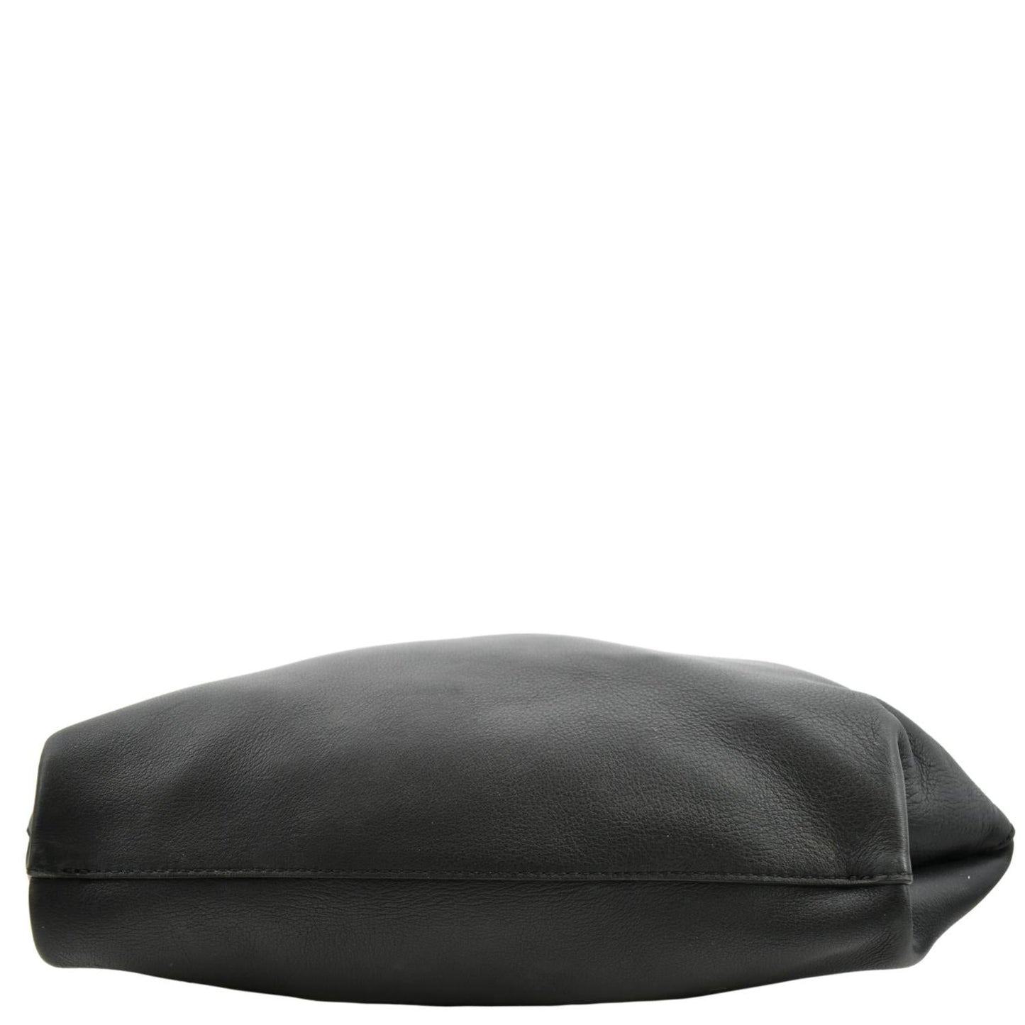 BURBERRY Medium Grommet Smooth Calfskin Hobo Bag Black