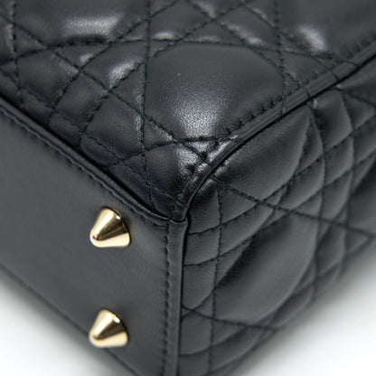 CHRISTIAN DIOR SMALL LADY DIOR BAG BLACK GHW