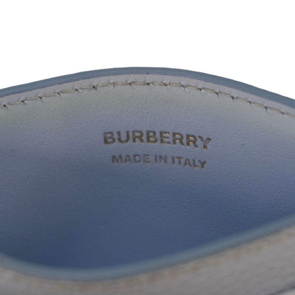 BURBERRY TB Leather Card Holder Light Blue