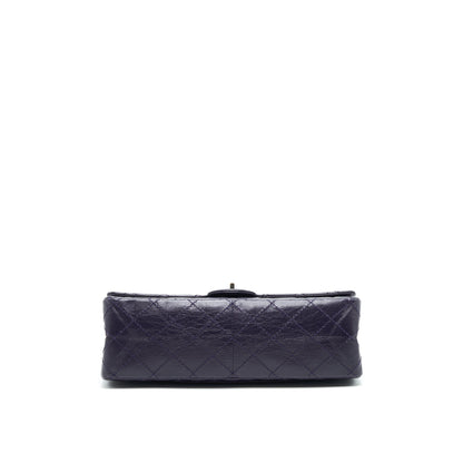 Chanel Reissue 226 in Dark Purple ilver ruthenium hardware