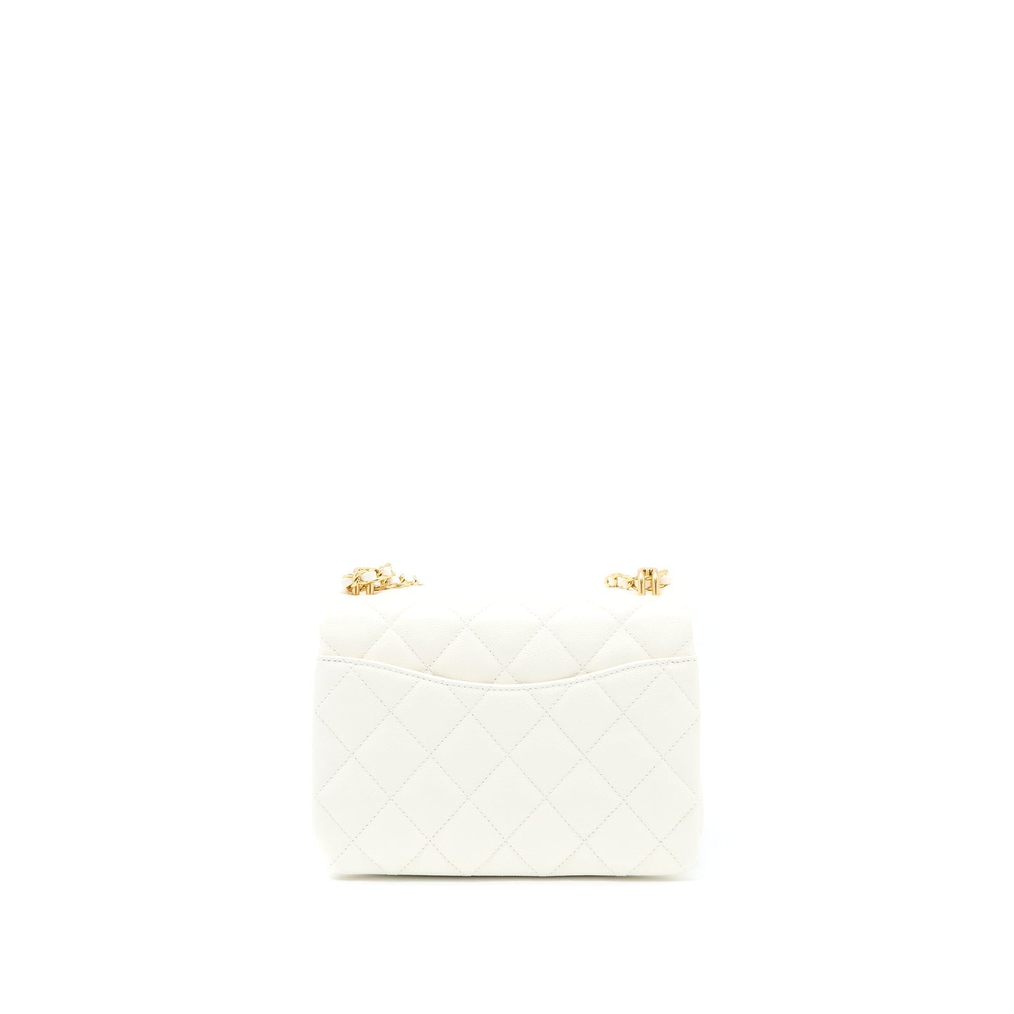 Chanel 22K Coco First Caviar White GHW (Microchip)