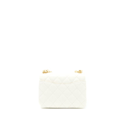 Chanel 22K Coco First Caviar White GHW (Microchip)