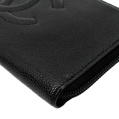 CHANEL Timeless CC Zipped Organizer Wallet Black
