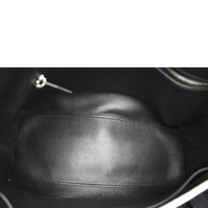 BALENCIAGA Treize Leather Shoulder Bag Metallic Silver