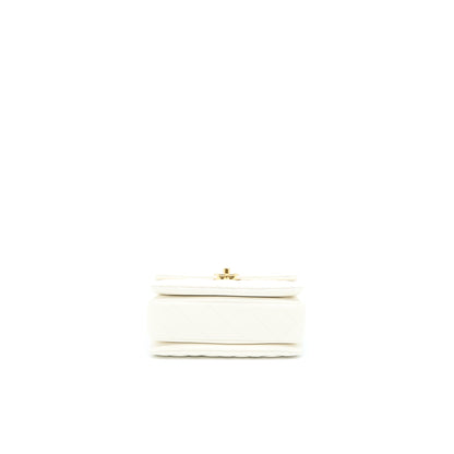 Chanel 22K Coco First Caviar White GHW (Microchip)