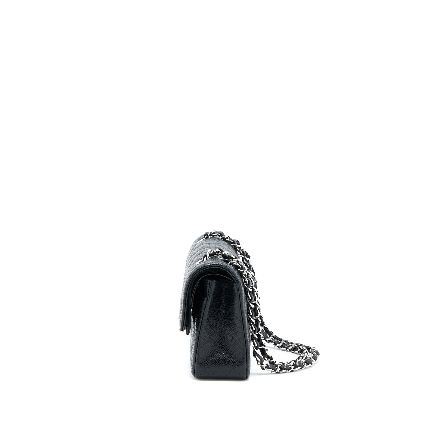 Chanel Small Classic Double Flap Bag Caviar Black SHW (Microchip)