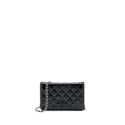 Chanel Classic Wallet on Chain Patent Black SHW