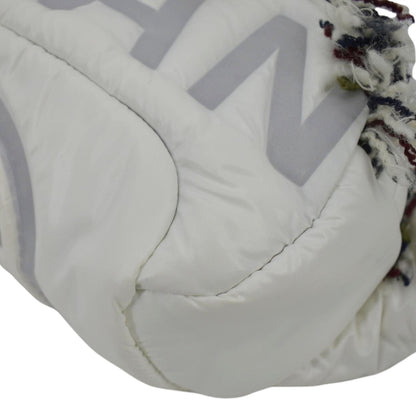 CHANEL Coco Neige Tweed x Nylon Waist Pouch White