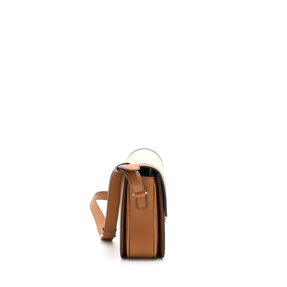 Celine Medium Triomphe Purse in Textile Natural Calfskin