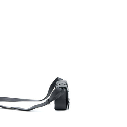 Bottega Veneta Mini Cassette Intrecciato Crossbody Purse Black
