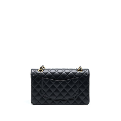 Chanel Medium Classic Double Flap Bag Caviar Black GHW (Microchip)