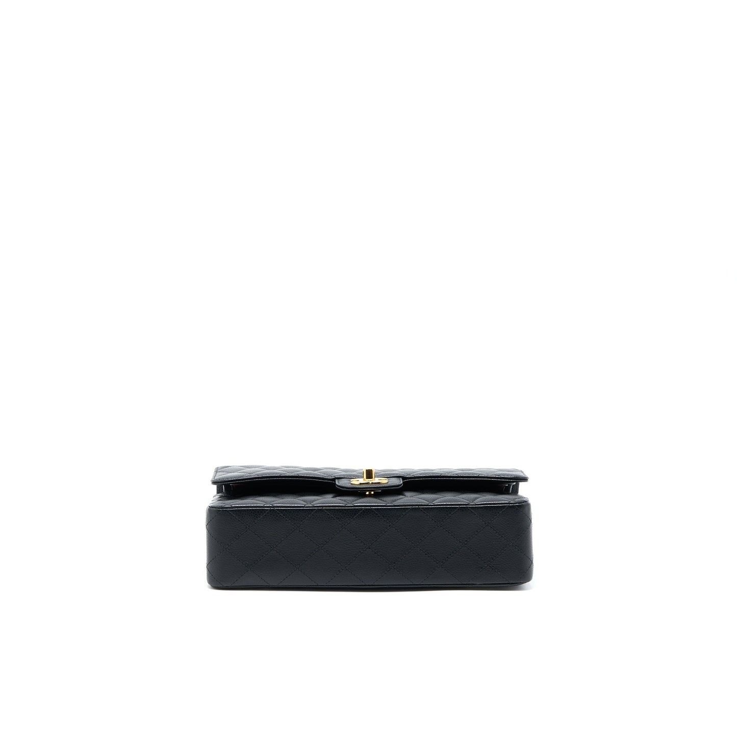 Chanel Medium Classic Double Flap Bag Caviar Black GHW (Microchip)