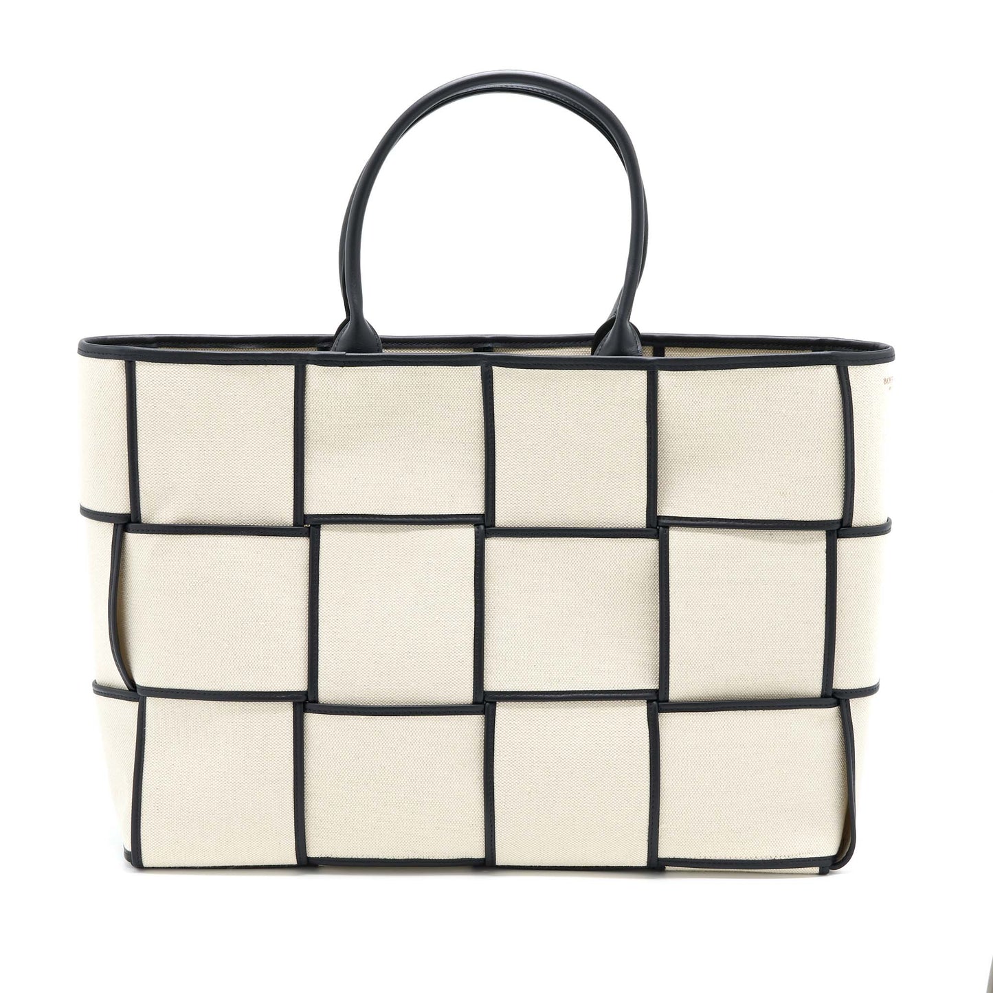 Bottega Veneta Large Arco Tote Canvas Natural / Black