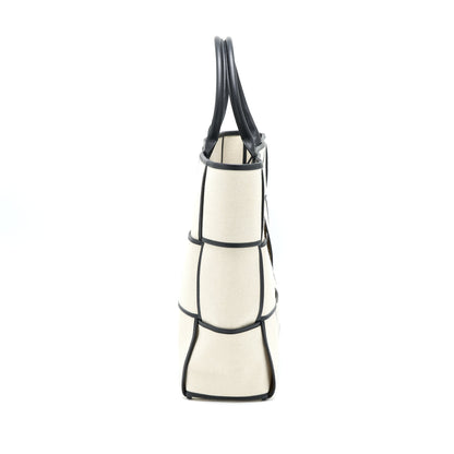 Bottega Veneta Large Arco Tote Canvas Natural / Black