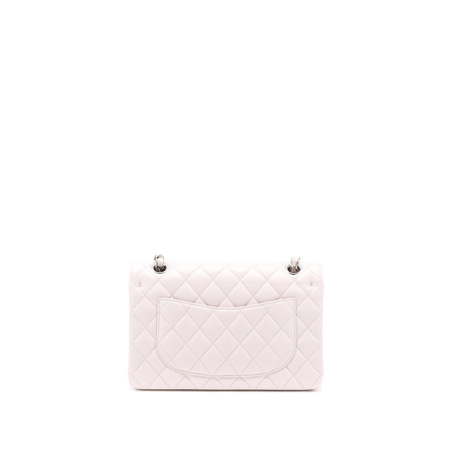 Chanel Small Classic Double Flap Lambskin Light Purple SHW (Microchip)