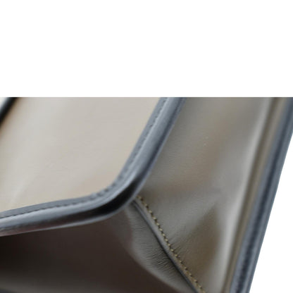 FENDI Kan I F Zucca Leather Shoulder Bag Brown