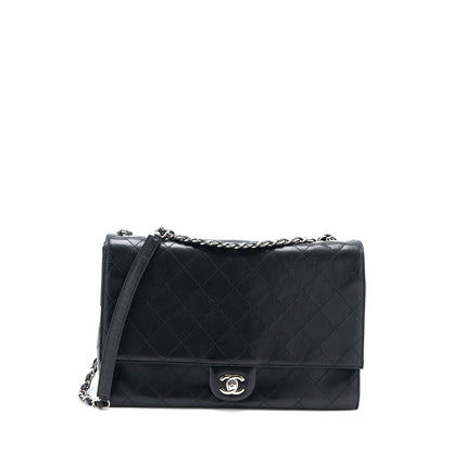 Chanel Quilted Flap Bag Lambskin Black SHW