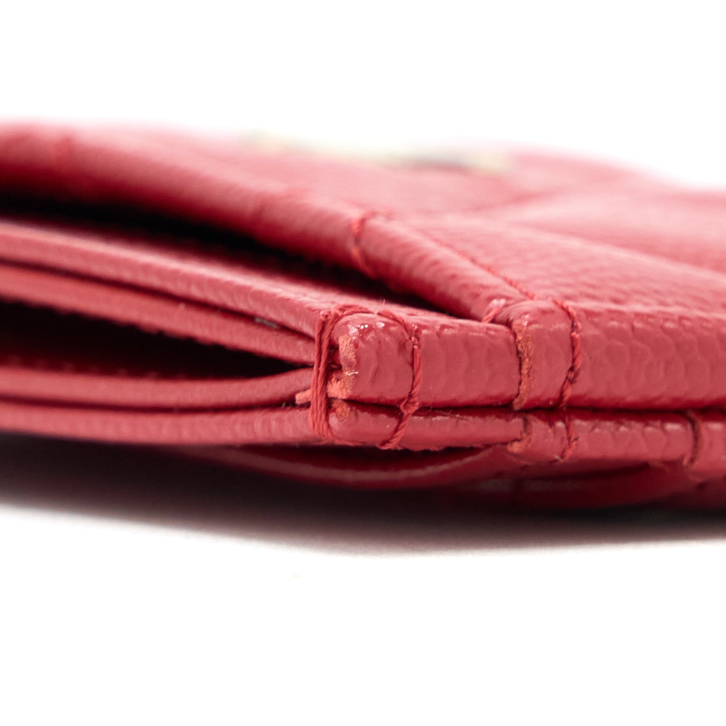 Chanel Classic Card Holder Caviar Red HW