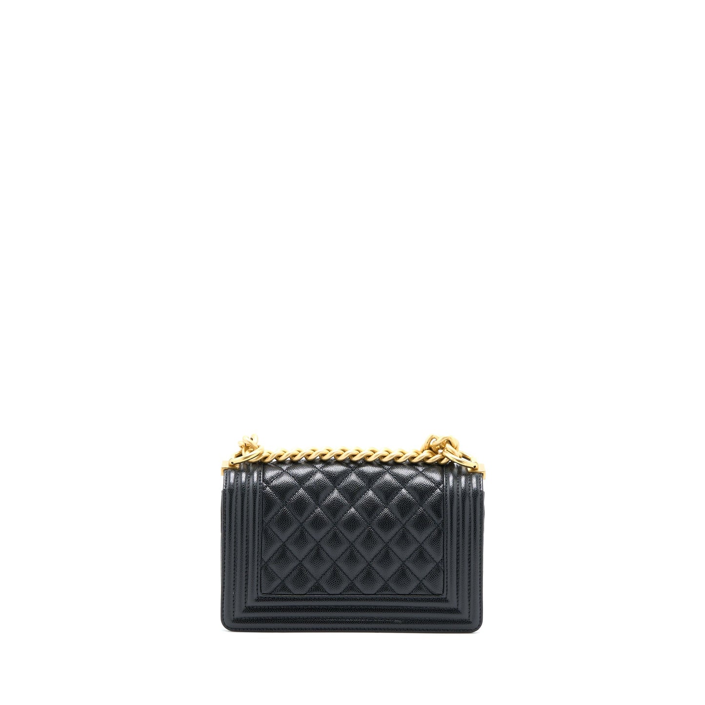 Chanel Small Boy Bag Caviar Black GHW