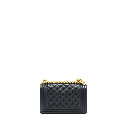 Chanel Small Boy Bag Caviar Black GHW