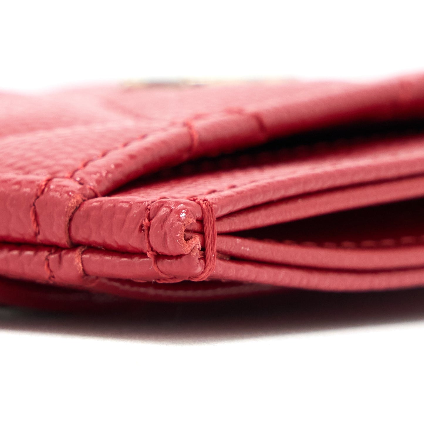 Chanel Classic Card Holder Caviar Red HW