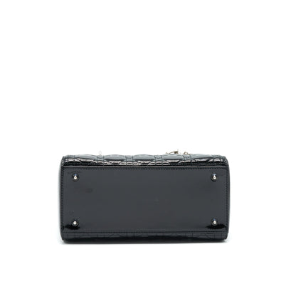 Dior Medium Lady Dior Patent Leather Black