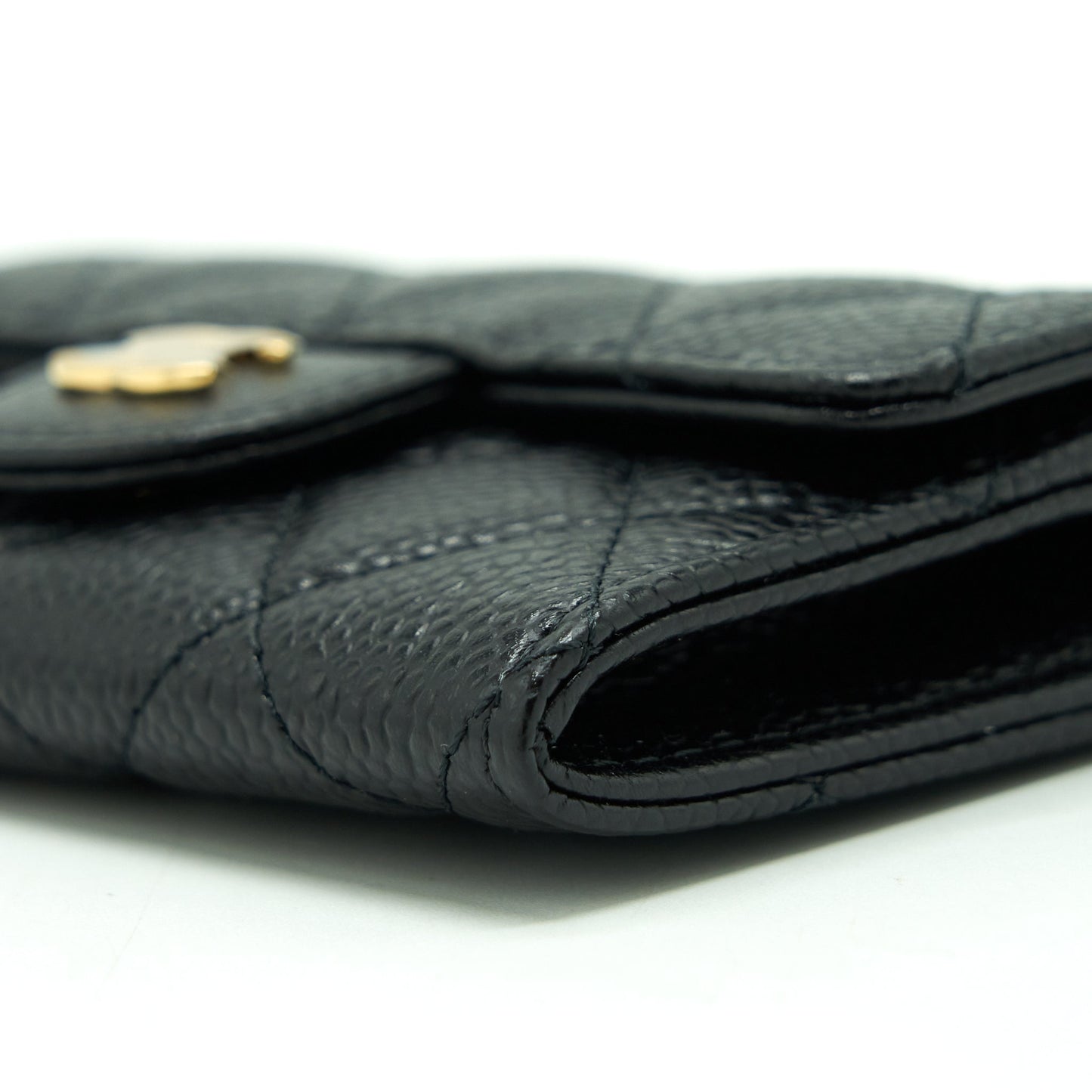 Chanel Classic Flap Card Holder Caviar Black GHW