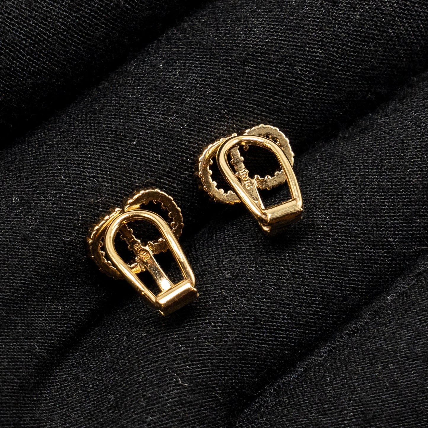 Dior Crystal Ear Clips Silver/Gold Tone (sell in a set)