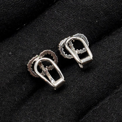 Dior Crystal Ear Clips Silver/Gold Tone (sell in a set)