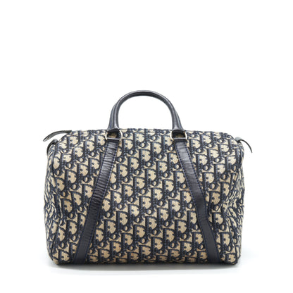 Dior Vintage Speedy Purse Blue Oblique Canvas