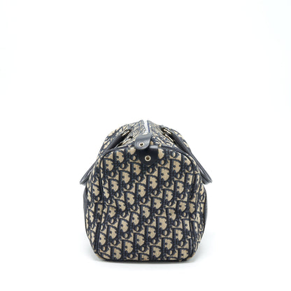 Dior Vintage Speedy Purse Blue Oblique Canvas