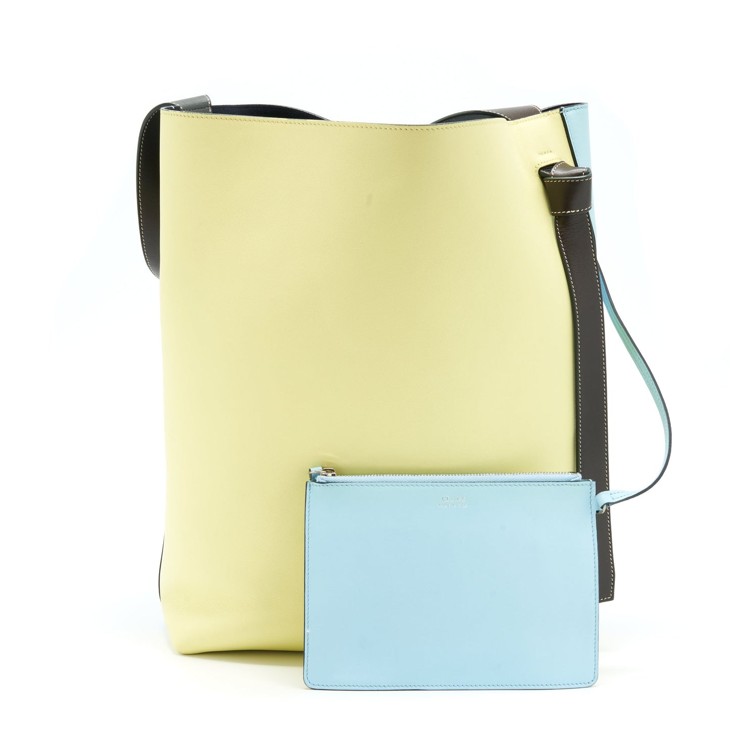 Celine Small Twisted Cabas Tote Pool/ Bergamote