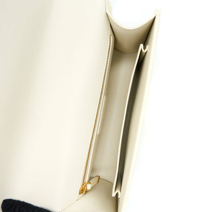 Dior Medium Montaigne 30 Purse White