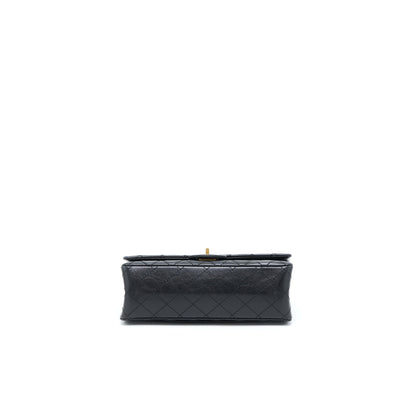 Chanel Small 2.55 Reissue Flap Bag Aged Calfskin Black Brushed GHW (Microchip)