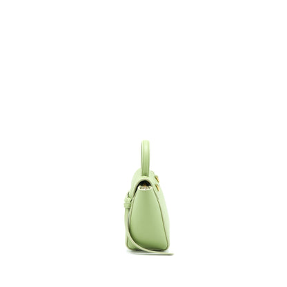 Celine Pico Belt Purse Grained Calfskin Light Green