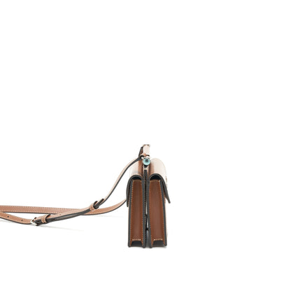 Burberry Canvas/ leather Beige mini Crossbody Purse