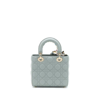 Dior Small Lady Dior My ABCDior Lambskin Cannage Gray
