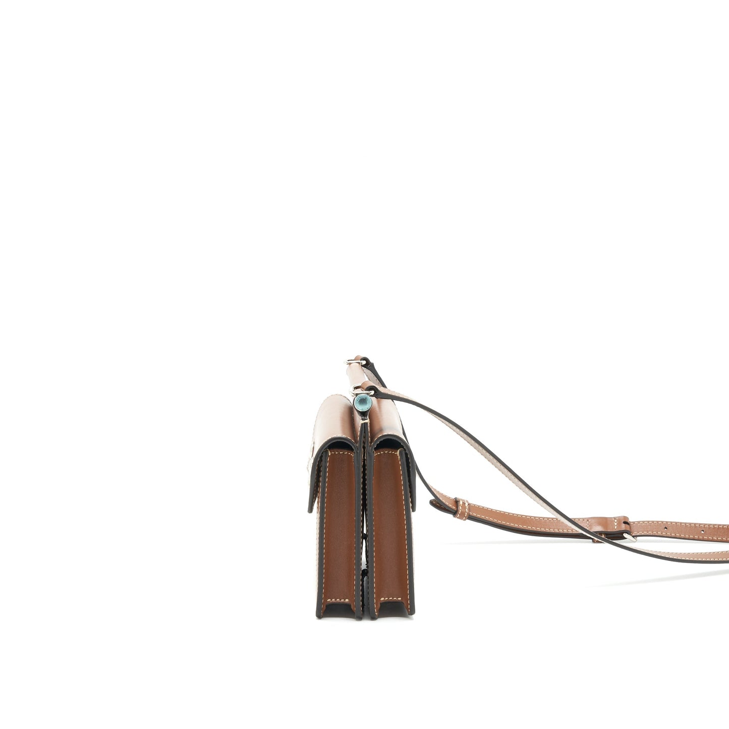 Burberry Canvas/ leather Beige mini Crossbody Purse