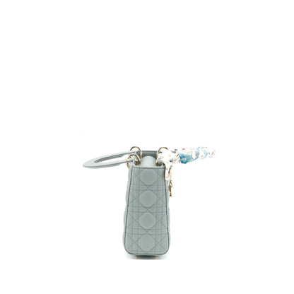 Dior Small Lady Dior My ABCDior Lambskin Cannage Gray