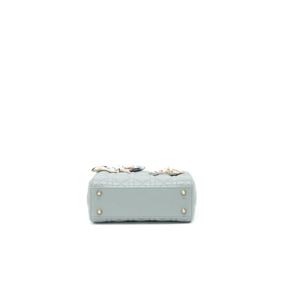 Dior Small Lady Dior My ABCDior Lambskin Cannage Gray