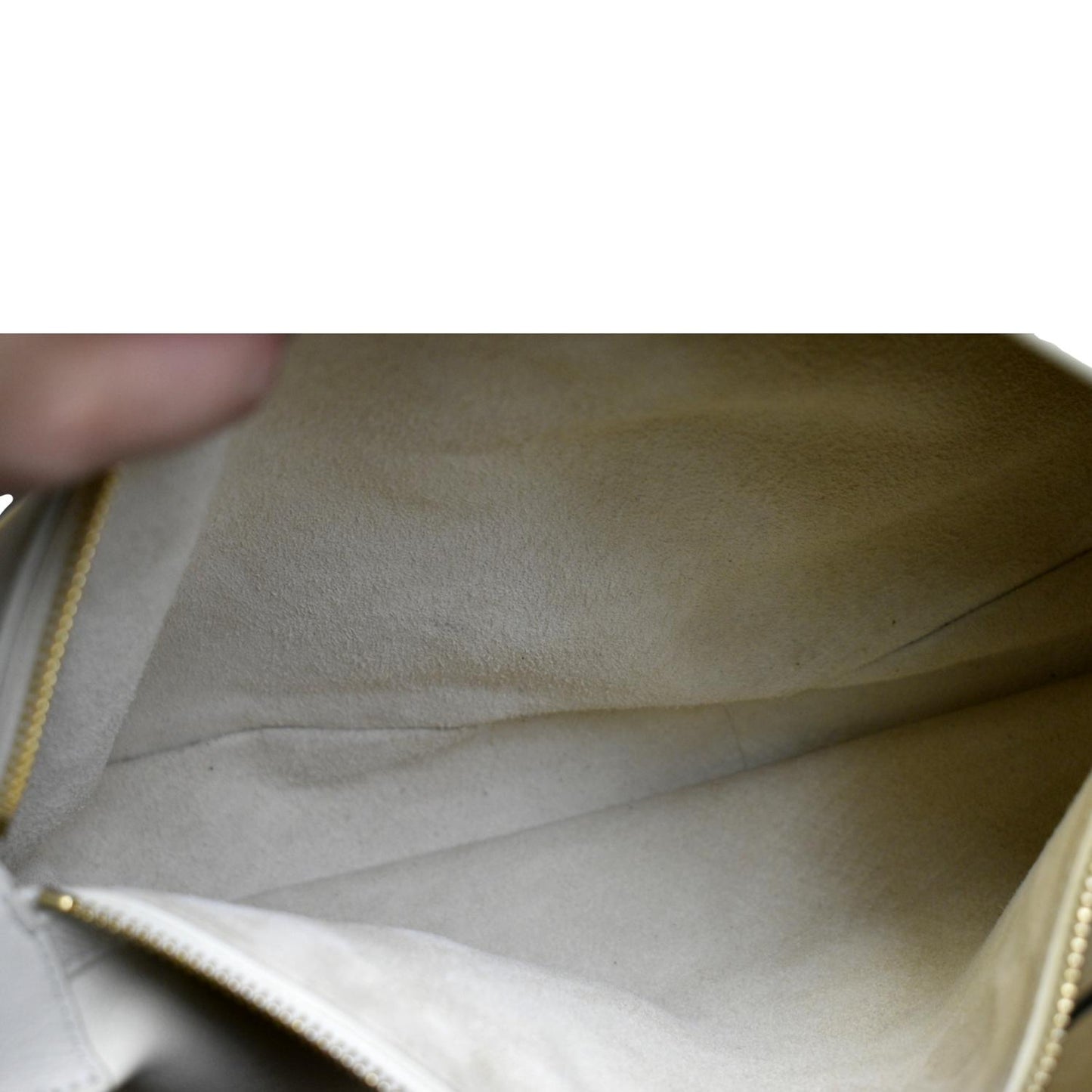 CELINE Romy Medium Supple Calfskin Shoulder Bag Off White