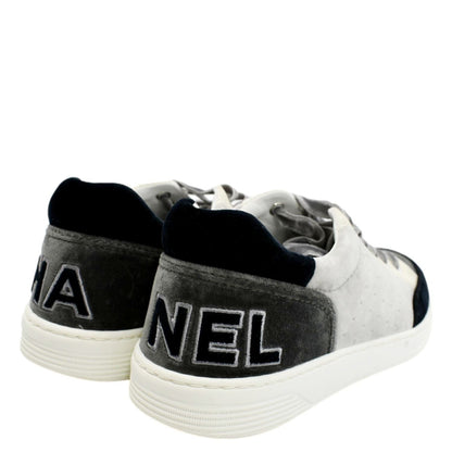 CHANEL Velvet Multicolor Sneakers Size 39