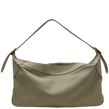 CELINE Romy Medium Supple Calfskin Shoulder Bag Off White