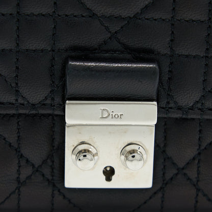 Dior Compact Wallet Lambskin Black/Pink