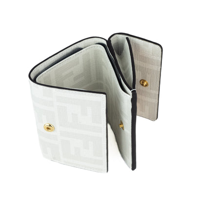 Fendi Micro Trifold Fabric Wallet