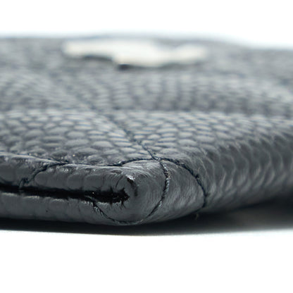 Chanel Classic Card Holder Caviar Black SHW (Microchip)