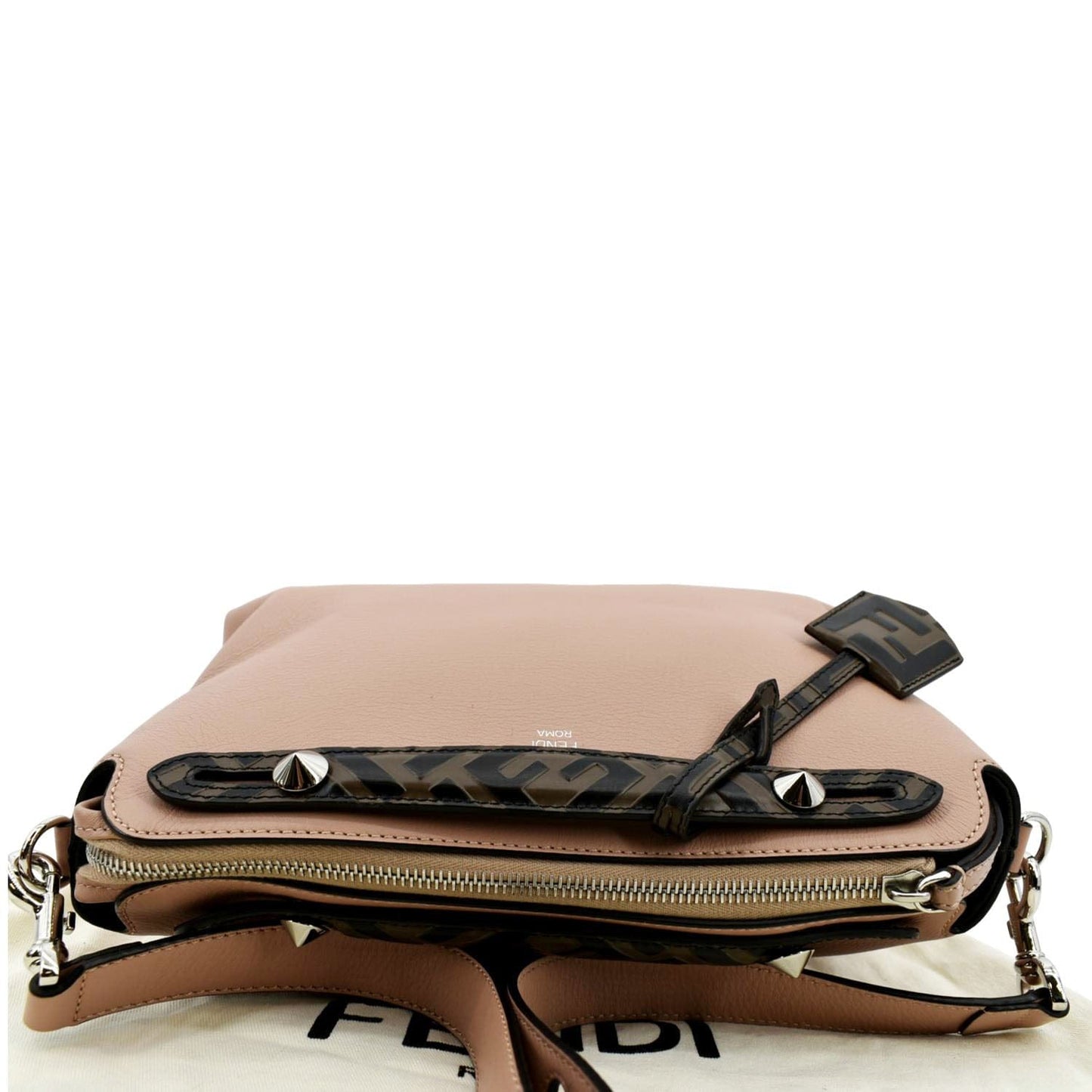 FENDI Small By The Way Leather Shoulder Bag Blush Pink