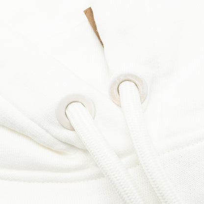 Burberry Size S Vintage Check Panel Oversized Hoodie Cotton White